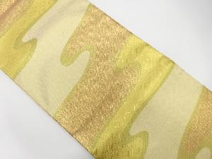 アンティーク　本場筑前博多　佐賀錦　ヱ霞に古典柄織り出し全通袋帯（材料）